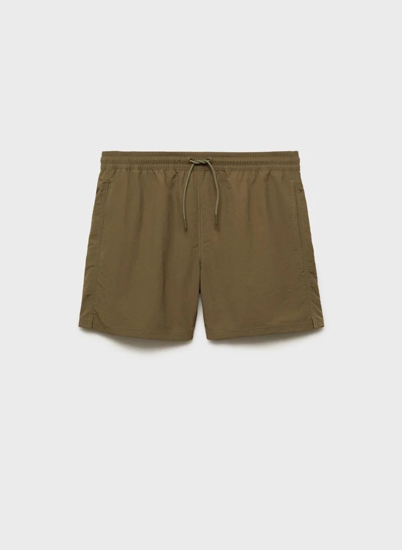 Mango Man  basic drawstring shorts for Men | Best Price UAE